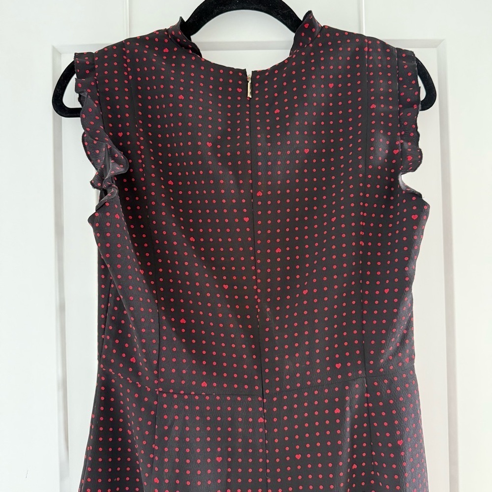 Karl Lagerfeld black & red polka dot sleeveless dress - size 6 (Medium) - Picture 3 of 6